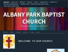 Tablet Screenshot of albanyparkbc.org.uk